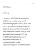 NYS EMT state ACTUAL EXAM LATEST UPDATE THIS YEAR QUESTIONS AN DETAILED ANSWERS