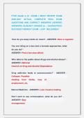 FTCE Health k-12 - EXAM &vert;&vert; MOST RECENT EXAM  2026-2027 ACTUAL COMPLETE REAL EXAM  QUESTIONS AND CORRECT ANSWERS &lpar;VERIFIED    ANSWERS&rpar; ALREADY GRADED A&plus; &vert; GUARANTEED  SUCCESS&excl;&excl; NEWEST EXAM &vert; JUST  RELEASED&excl;&excl;
