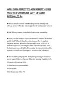 WGU D096 OBJECTIVE ASSESSMENT 4 2026 PRACTICE QUESTIONS WITH DETAILED RATIONALES A&plus;