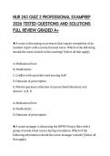 NUR 243 QUIZ 2 PROFESSIONAL EXAMPREP 2026 TESTED QUESTIONS AND SOLUTIONS FULL REVIEW GRADED A&plus;