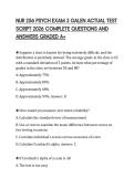 NUR 256 PSYCH EXAM 3 GALEN ACTUAL TEST SCRIPT 2026 COMPLETE QUESTIONS AND ANSWERS GRADED A&plus;