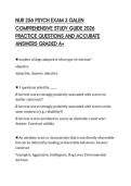 NUR 256 PSYCH EXAM 3 GALEN COMPREHENSIVE STUDY GUIDE 2026 PRACTICE QUESTIONS AND ACCURATE ANSWERS GRADED A&plus;