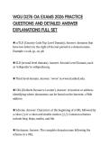 WGU D276 OA EXAMS 2026 PRACTICE QUESTIONS AND DETAILED ANSWER EXPLANATIONS FULL SET