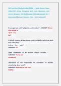 GA Auction Study Guide &lpar;2026&rpar; &vert;&vert; Most Recent  Exam  2026-2027 Actual Complete Real Exam Questions And  Correct Answers &lpar;Verified Answers&rpar; Already Graded A&plus; &vert;  Guaranteed Success&excl;&excl; Newest Exam &vert; Just  Released&excl;&excl; 