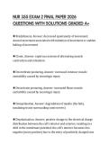 NUR 355 EXAM 2 FINAL PAPER 2026 QUESTIONS WITH SOLUTIONS GRADED A&plus;