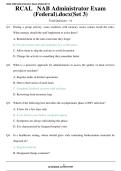 NAB administrator exam RCAL exam healthcare administration long term care administration federal regulations regulatory compliance facility management resident care standards practice questions exam preparation