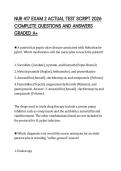NUR 417 EXAM 2 ACTUAL TEST SCRIPT 2026 COMPLETE QUESTIONS AND ANSWERS GRADED A&plus;