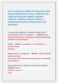 GA PT Jurisprudence  EXAMS &vert;&vert; MOST RECENT EXAMS 2026-2027 
