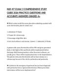 NUR 417 EXAM 2 COMPREHENSIVE STUDY GUIDE 2026 PRACTICE QUESTIONS AND ACCURATE ANSWERS GRADED A&plus;
