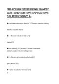NUR 417 EXAM 2 PROFESSIONAL EXAMPREP 2026 TESTED QUESTIONS AND SOLUTIONS FULL REVIEW GRADED A&plus;