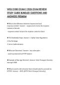 WGU D385 EXAM 2 2026 EXAM REVIEW STUDY GUIDE BUNDLED QUESTIONS AND ANSWERS PREMIUM