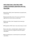 WGU D385 EXAM 2 2026 FINAL PAPER COMPLETE REVISION QUESTIONS WITH FULL SOLUTIONS