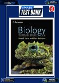 Test Bank &ndash; Biology&colon; The Dynamic Science&comma; 5th Edition &lpar;Russell & McMillan&rpar; &vert; Complete Chapters 1&ndash;56 &vert; Verified Questions&comma; Answers & Rationales