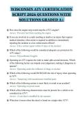 WISCONSIN ATV CERTIFICATION SCRIPT 2026 QUESTIONS WITH SOLUTIONS GRADED A&plus;