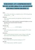 WISCONSIN ATV COMPREHENSIVE STUDY GUIDE 2026 FULL QUESTIONS AND SOLUTIONS GRADED A&plus;