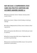 NUR 418 EXAM 3 COMPREHENSIVE STUDY GUIDE 2026 PRACTICE QUESTIONS AND ACCURATE ANSWERS GRADED A&plus;