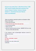 General crane safety Exams &vert;&vert; Most Recent Exams 2026 -2027 