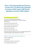 WGU C165 Integrated Physical Sciences &ndash; Earth & Sky OA &vert; 300 Practice Questions with Verified Answers & Rationales &vert; Astronomy&comma; Plate Tectonics&comma; Atmosphere&comma; Weather&comma; Oceans&comma; Geologic Time &vert; 2026 Update &vert; Graded A&plus;