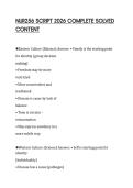 NUR256 SCRIPT 2026 COMPLETE SOLVED CONTENT