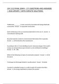 CM 1112 FINAL EXAM - 171 QUESTIONS AND ANSWERS &vert; 2026 UPDATE &vert; WITH COPLETE SOLUTIONS&period;
