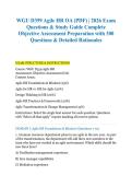 WGU D359 Agile HR OA &vert; 300 Practice Questions with Verified Answers & Rationales &vert; Agile HR Foundations&comma; Design Thinking&comma; Scrum&comma; Kanban&comma; Change Management &vert; 2026 Update &vert; Graded A&plus;