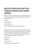 NURS 224 CERTIFICATION SCRIPT 2026 COMPLETE QUESTIONS AND CORRECT ANSWERS
