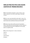 NURS 224 PRACTICE PACK 2026 SOLVED QUESTION SET PREMIUM RESOURCE
