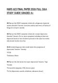 NURS 623 FINAL PAPER 2026 FULL Q&A STUDY GUIDE GRADED A&plus;