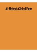 Air Methods Clinical Exam Study Guide and Practice Questions 2026 Updated &ndash; Flight Paramedic&comma; Critical Care Transport & Air Medical Review
