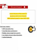 General Structural Pest control 7a Questions with Correct Answers 100&percnt; Verified Graded A&plus; latest 2025-2026