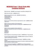 MCB2000 Exam 1 Study Guide With Complete Solutions