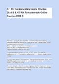 ATI RN Fundamentals Online Practice 2023 B & ATI RN Fundamentals Online Practice 2023 B