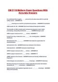 CM 2116 Midterm Exam Questions With Accurate Answers