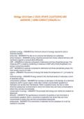 Biology 1010 SLCC Questions And Answers With Rationales&sol;Graded A&plus;&sol;2026 Update&sol;100&percnt; Correct &sol;Instant Download