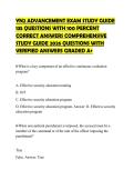 YN2 ADVANCEMENT EXAM STUDY GUIDE 135 QUESTIONS WITH 100 PERCENT CORRECT ANSWERS COMPREHENSIVE STUDY GUIDE 2026 QUESTIONS WITH VERIFIED ANSWERS GRADED A&plus;