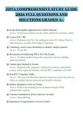 ZDTA COMPREHENSIVE STUDY GUIDE 2026 FULL QUESTIONS AND SOLUTIONS GRADED A&plus;