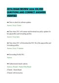 ZDTA EXAM REVIEW 2026 SOLVED QUESTIONS AND CORRECT ANSWERS VERIFIED