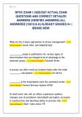 BPOC EXAM 1 2026&sol;2027 ACTUAL EXAM  QUESTIONS AND CORRECT DETAILED  ANSWERS &lpar;VERIFIED ANSWERS&rpar; ALL  ANSWERED &lbrace;180 Q & A&rcub; ALREADY GRADED A&plus; &vert;  BRAND NEW&excl; 