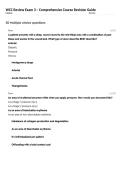 WCC Review Exam 3 &ndash; Comprehensive Course Revision Guide