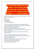 NU 664 EXAM QUESTIONS WITH  CORRECT SOLUTIONS&vert;&vert;100&percnt;  GUARANTEED PASS&vert;&vert;UPDATED  2026&sol;2027 SYLLABUS&vert;&vert;ALREADY  GRADED A&plus;&vert;&vert;<<LATEST VESION>> 