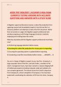 ACEDS TEST 2026&sol;2027 &vert; ACCURATE 2 REAL EXAM  CURRENTLY TESTING VERSIONS WITH ACCURATE  QUESTIONS AND ANSWERS WITH A STUDY GUIDE 