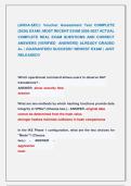 &lpar;JNCIA-SEC&rpar;&colon; Voucher Assessment Test COMPLETE  &lpar;2026&rpar; EXAM &vert; MOST RECENT EXAM 2026-2027 ACTUAL  COMPLETE REAL EXAM QUESTIONS AND CORRECT  ANSWERS &lpar;VERIFIED  ANSWERS&rpar; ALREADY GRADED  A&plus; &vert; GUARANTEED SUCCESS&excl;&excl; NEWEST EXAM &vert; JUST   RELEASED&excl;&excl;