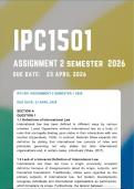 IPC1501 Assignment 2 &lbrace;COMPLETE ANSWERS&rcub; Semester 1 2026 - Due Date 23 April 2026