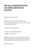 NURS 5366 COMPREHENSIVE REVIEW 2026 VERIFIED QUESTIONS AND SOLUTIONS