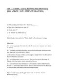 CM 2116 FINAL - 153 QUESTIONS AND ANSWERS &vert; 2026 UPDATE &vert; WITH COMPLETE SOLUTIONS&period;