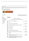 BSN 246 Shadow Health Respiratory System Hourly Rounds Richard Trottier Full Transcript &vert; 2026 Update with complete solutions&period;