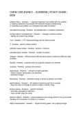 CHEM 1020 EXAM 2 &ndash; CLEMSON STUDY GUIDE 2026