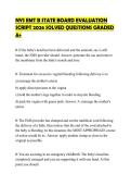 NYS EMT B STATE BOARD EVALUATION SCRIPT 2026 SOLVED QUESTIONS GRADED A&plus;