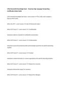 CASLI Generalist Knowledge Exam &ndash; American Sign Language Interpreting &ndash; Certification Study Guide