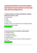 Testbank Biochemistry 6th Edition Garrett &ndash; 100 Practice Exam Questions